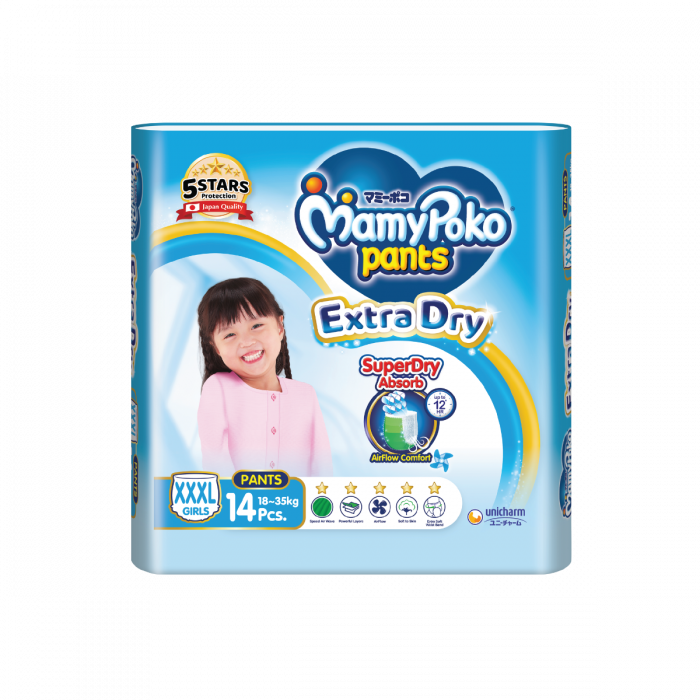MamyPoko Extra Absorb Diaper Pants Large, 54 Count Price, Uses, Side  Effects, Composition - Apollo Pharmacy