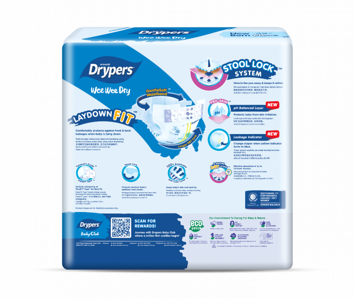 DRYPERS WEE WEE DRY JUMBO PACK NB64 S