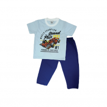 Cuddles Fashion Toddler Boy Pyjamas (BSW679) - Light Blue