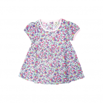 Cuddles Fashion Baby Girl Dress Full Print Flower (DSW259) - Pink