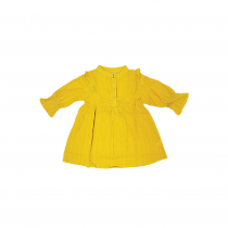 Cuddles Fashion Toddler Girl Blouse Dress (DSW263) - Mustard
