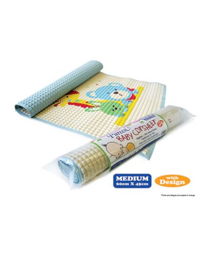 Pureen Cot sheet with Design - 60CM x 45CM (M Size) - Assorted Color