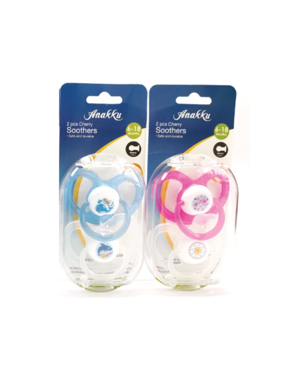 Anakku Cherry Soother (6 - 18 Months) - Assorted Design (2 Pieces) - 163-242