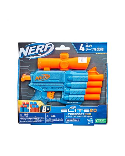 Nerf Elite 2.0 Prospect QS4 Dart Blaster With 8 Darts Toy Gun (Model:F4190)