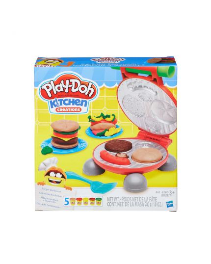Play-Doh Kitchen Creations Burger Barbecue With 5 Play Doh Color Can (Model:B5521)