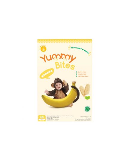 Yummy Bites Baby Rice Crackers - Banana Flavour (6M+)  25g