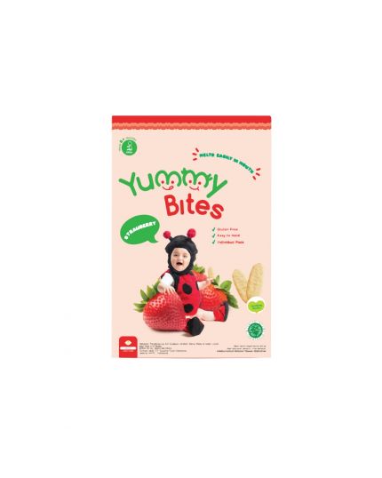Yummy Bites Baby Rice Crackers - Strawberry Flavour (6M+)  25g
