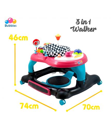 Bubbles 3 in 1 Baby Walker (BUE2023)- Galaxy