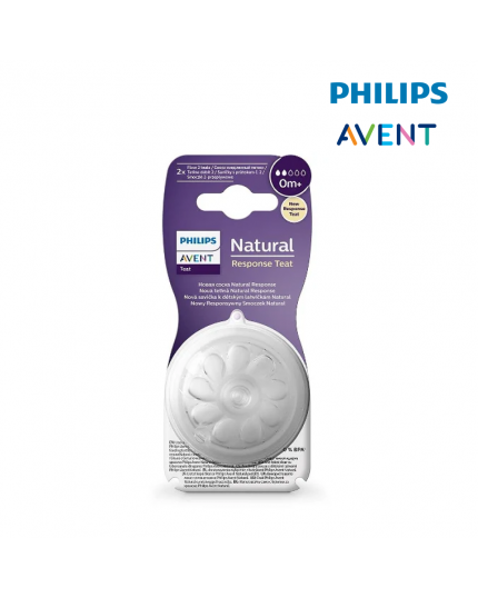 Philips Avent Teat Natural Response Newborn 0Months+ - 2 Pieces (20596202)