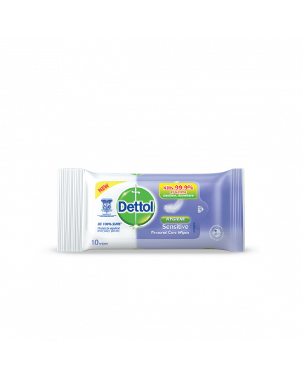 Dettol Anti-Bacterial Wet Wipes Sensitive 10s