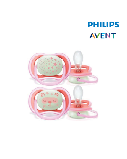 Philips Avent Soother Air Night Time Girl 0-18 Months (33337612)