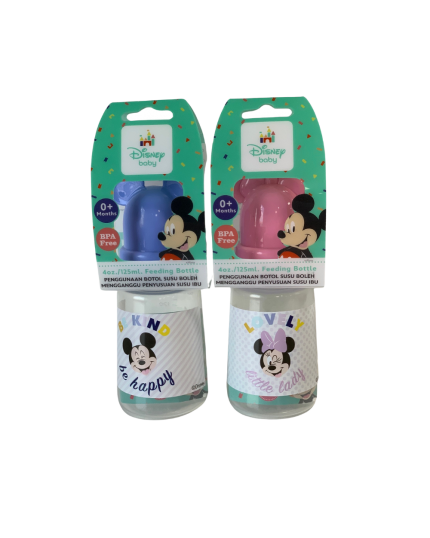 Disney Feeding Bottle (Slim Neck) - PP 4oz (363-062) - Assorted Color