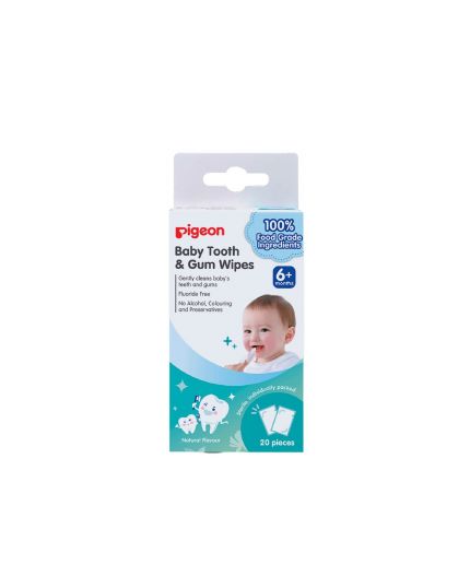 Pigeon Baby Tooth And Gum Wipes Natural (20&#039;s)