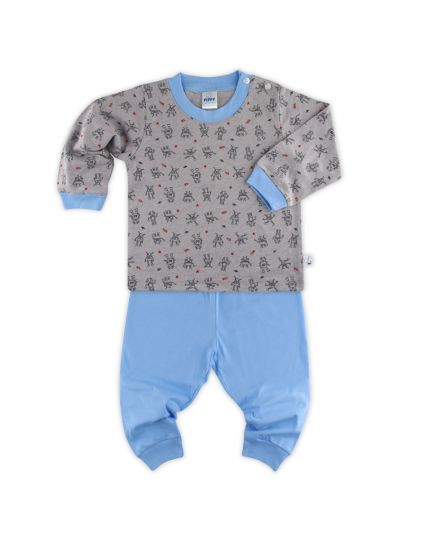 FIFFY Boy Short Sleeve Pyjamas Suit 3423003 - Blue