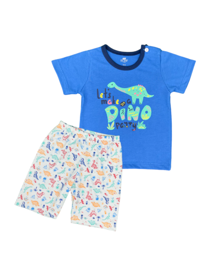 Anakku Baby Boy Little Dino Suit Set (EAK-1008-2) - Blue