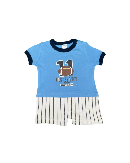 Anakku Baby Football Romper (EAK667-2)-Blue