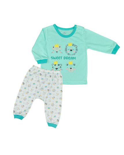 Anakku Sweet Dream Baby Suit Set (NBB-A19-001)-Green