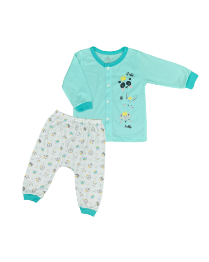 Anakku Little King Baby Suit Set (NBB-A19-003)-Green