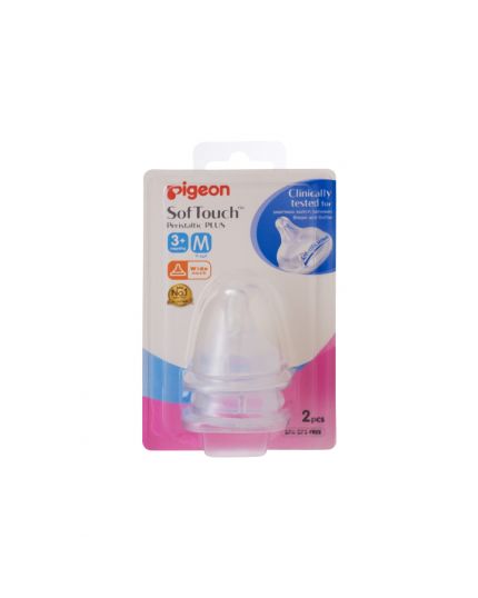Pigeon SofTouch??? Peristaltic PLUS (Wide-Neck) - Nipple  M