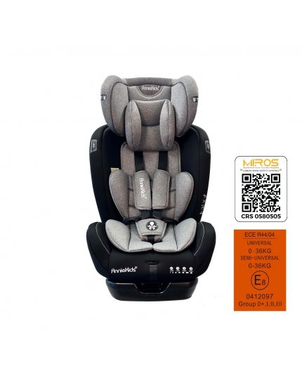 AnnieKids Baby Car Seat (AK04-0923)-Grey