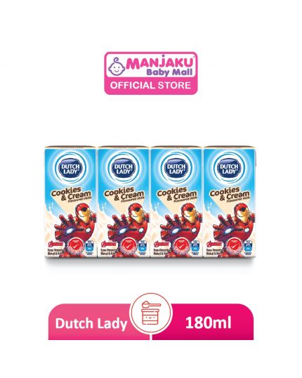 Dutch Lady Milky Cookies Cream - Marvel (180ml x 4)