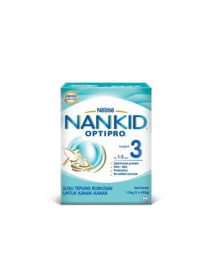 Nestle Nankid Optipro Step 3 (2 x 650g) - New