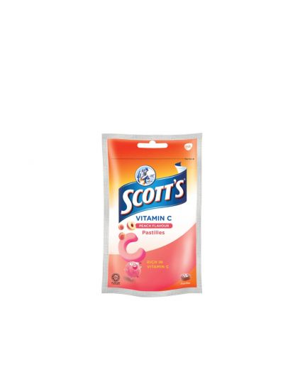 Scotts Vitamin C Pastille with Zipper (30g) - Peach