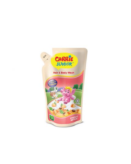 Carrie Junior Baby Hair &amp; Body Wash Refill Pack Pouch (475g) - Assorted Flavour