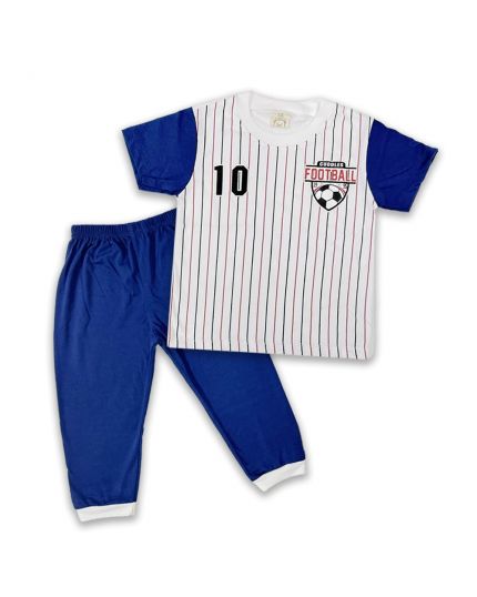 Cuddles Toddler Boy Fashion Pyjamas Suit Set  (BSW1007) - Blue