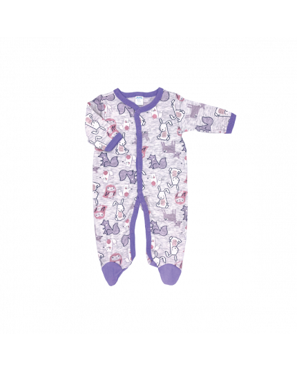 Anakku Newborn Baby Girl Jumper (220539-2) - Purple