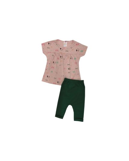 Baby Hippo Girl Basic Collection Infant Suit - Peach (HFI1021-19003)
