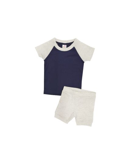 Baby Hippo Unisex Basic Collection Toddler Suit Set - Navy (HTS1021-19016)