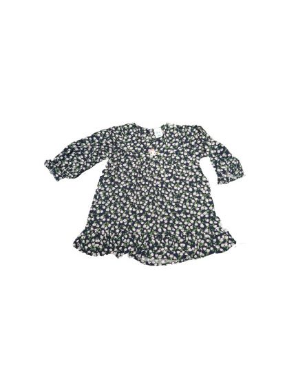 Didi &amp; Friends Toddler Girl Printed Cotton Floral Pattern Long Sleeve Dress 971-1-064-0703-45