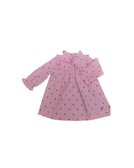 Didi &amp; Friends Toddler Girl Printed Chiffon Long Sleeve Dress 971-1-064-0743-45