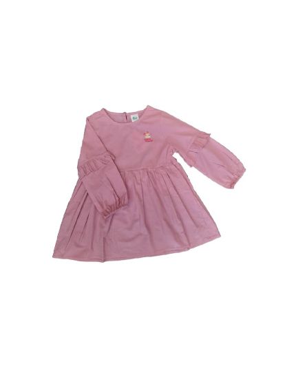 Didi &amp; Friends Toddler Girl Cotton Poplin Long Sleeve Dress 971-1-064-0744-45