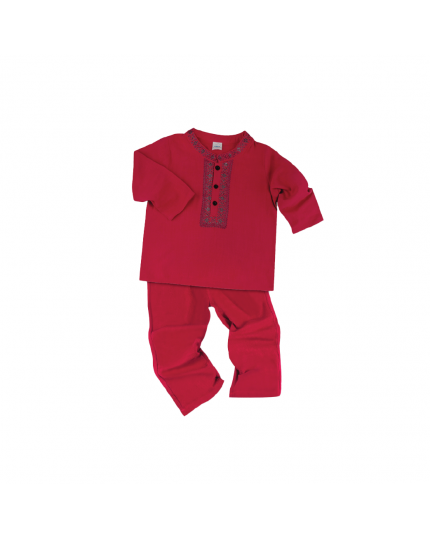 Fiffy Boy Raya Fashion Malay Boy Suit Baju Melayu (2323053) - Red