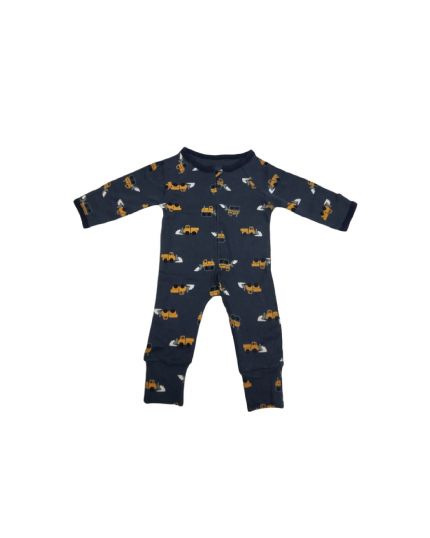 Little Star 2-way Zip Sleeping Suit with Flip Mitten &amp; Booties Cover (LS55301-B)