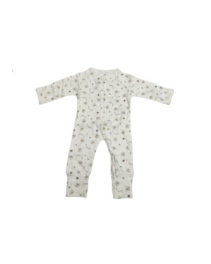 Little Star 2-way Zip Sleeping Suit with Flip Mitten &amp; Booties Cover (LS55301-R)