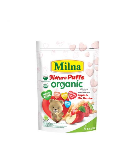 Milna Puff Organic Apple &amp; Mix Berries 15G (6-12 Months)