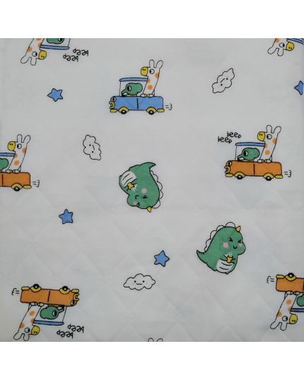 Tenderly 3 Layer Hooded Blanket (92454503953-B-12M) - Dinosaur