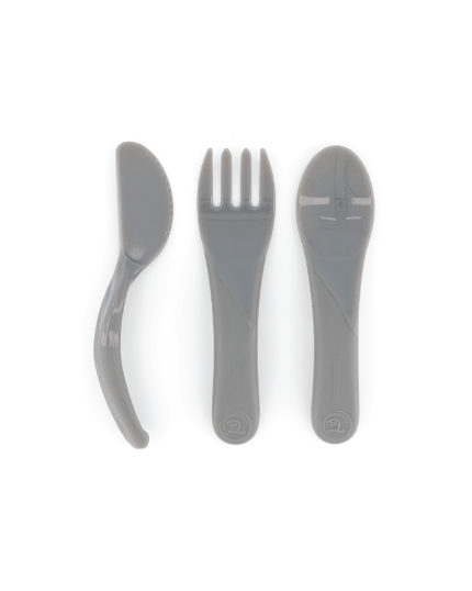 Twistshake Learn Cutlery 6M+ Pastel Grey