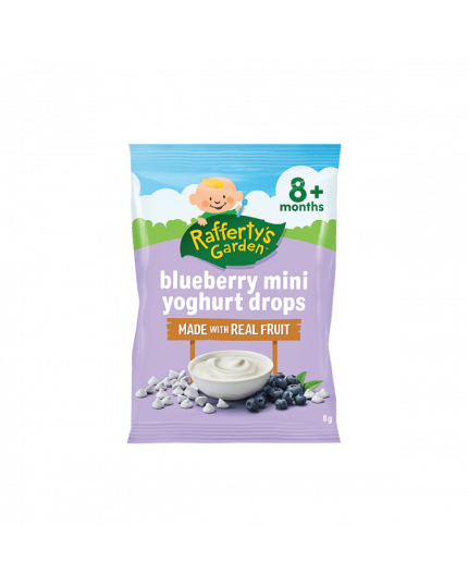 Rafferty&#039;s Garden Mini Yoghurt Drops Blueberry (8 months &amp; above)