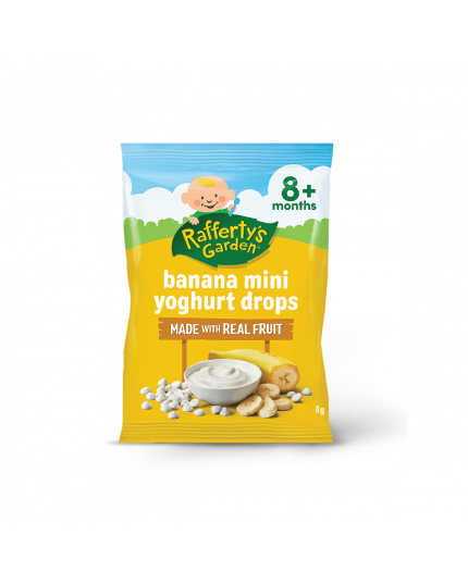 Rafferty&#039;s Garden Mini Yoghurt Drops Banana (8 months &amp; above)