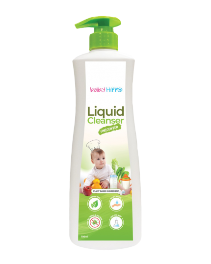 Baby Hippo Liquid Cleanser 700ML- Unscented