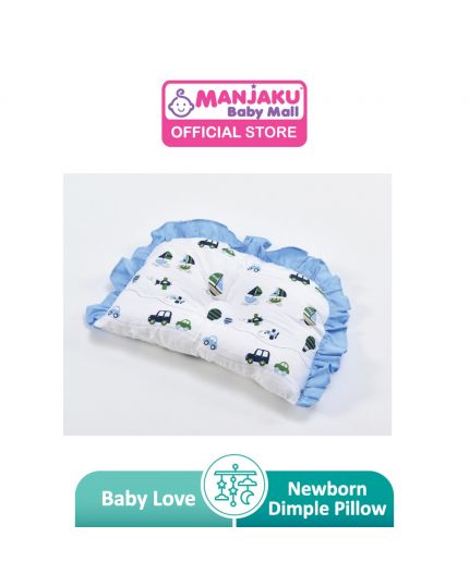 Baby Love Premium Newborn Dimple Pillow (Model: 4950) - Captain Blue