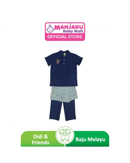 Didi &amp; Friends Toddler Boy Baju Melayu - Blue (71-1-069-0506-49)