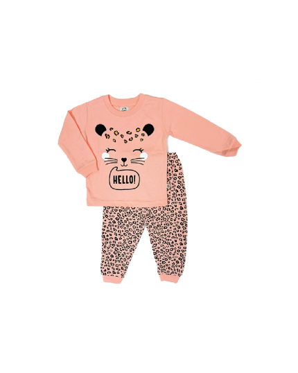 Cuddles Cute Baby Girl Fashion Pyjamas (PGW001) - Peach