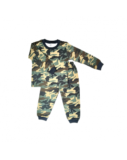 Cuddles Army Fashion Boy Toddler Pyjamas (PJW394) - Army Green