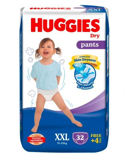 HUGGIES DRY PANTS SJP XXL32