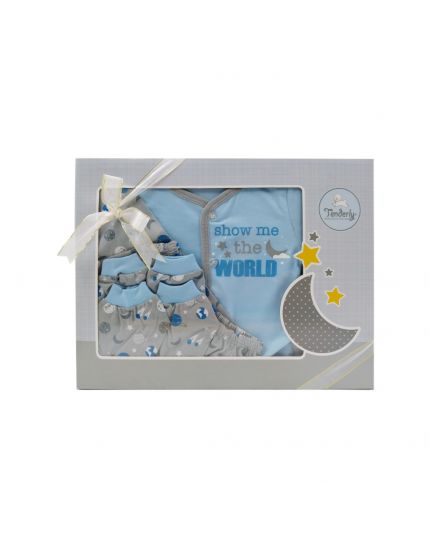 Tenderly Gift Set (92447003594) For Newborn Baby - Blue